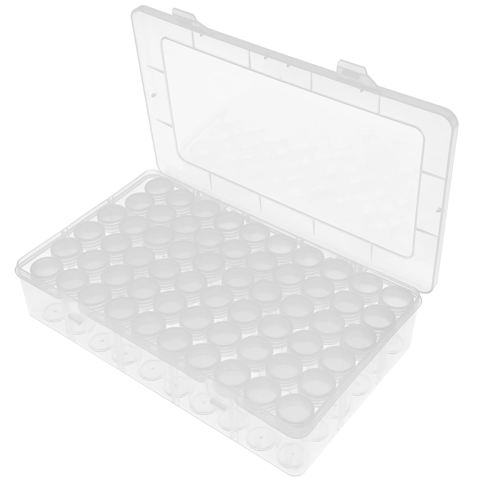 

Seed Storage Container Screw Organizer Boxes Small Clear Bins Round Bottle Containers with Lids