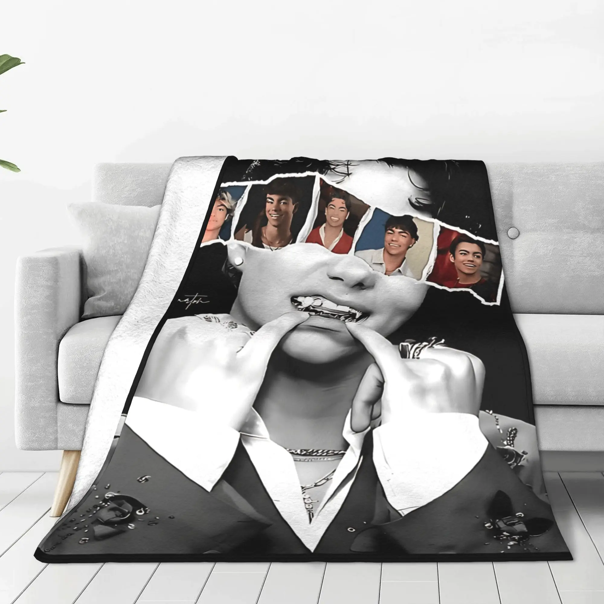 Malachi Barton Actor Tour Blanket  Soft Warm Print Plush Throw Blanket For Girls Boys Living Room Flannel Bedspread Bed Cover