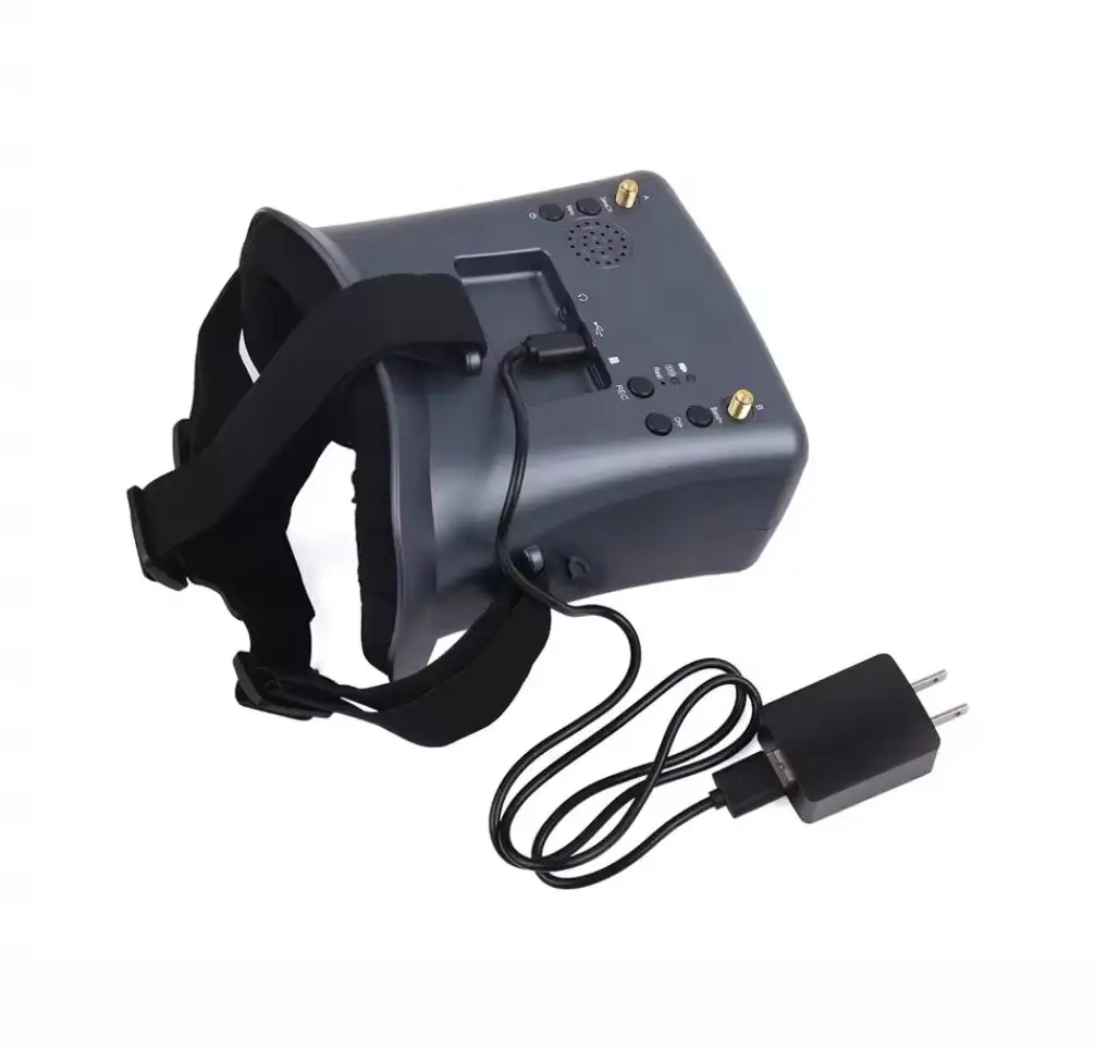 جهاز استقبال FPV 5.8 جيجا هرتز 40 قنوات مع بطارية DVR 3.7 فولت/2000 مللي أمبير في الساعة 4.3 بوصة HD LCD 16:9 لطائرة السباق بدون طيار مايكرو BWhoop Drone DJI V1 V2