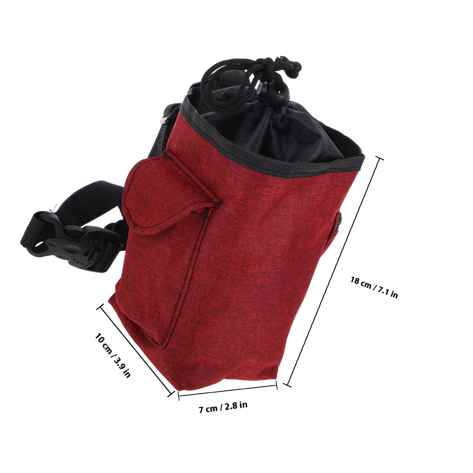 حقيبة طباشير كبيرة لتسلق الصخور ورباط متين وإغلاق وحزام خصر قابل للتعديل وجيوب تخزين بسحاب للجمباز