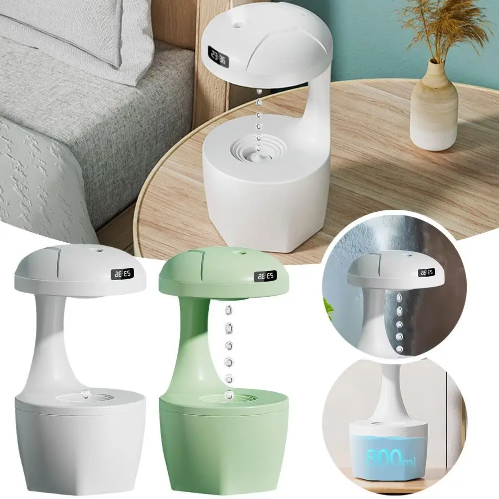 Anti Gravity Water Droplet Backflow Humidifier Aromatherapy Machine Air Humidifier Essential Large Capacity Office Bedroom