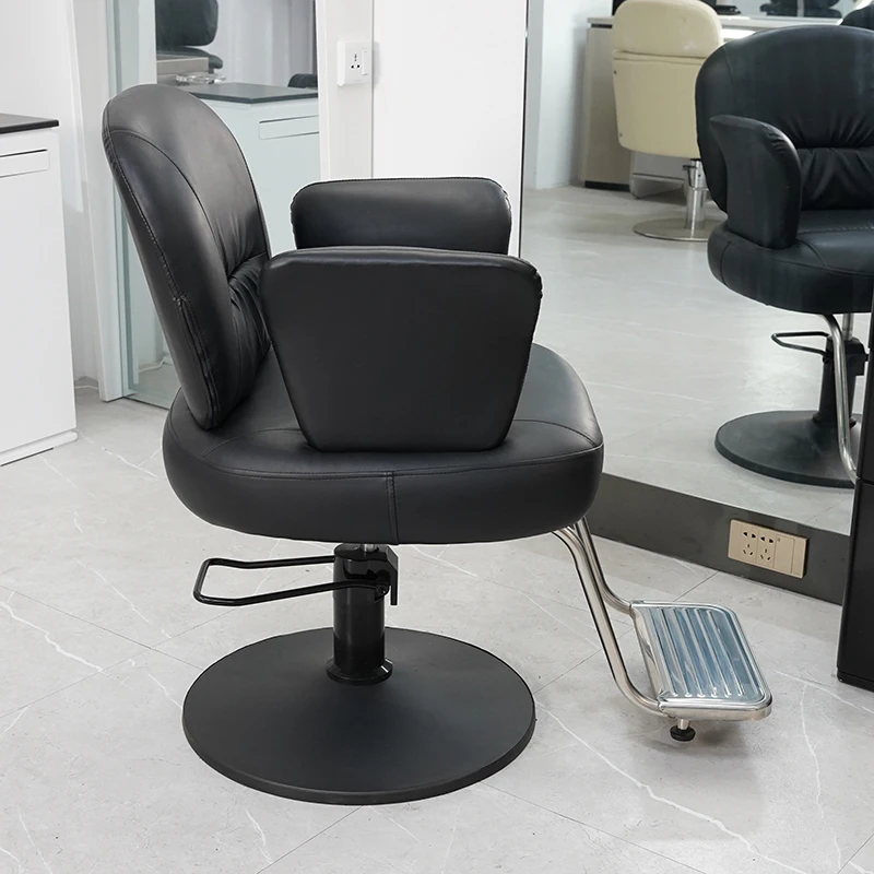 Furniture Business Salon Mirror  Chair Hair Reclining Barber Wash High Heel Beauty Reception Luxury Hairdressing Silla Lujo