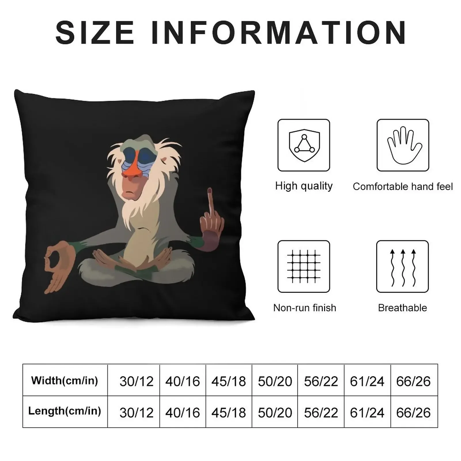 Savage Rafiki Throw Pillow pillow pillowcase Pillow Cover Sofa Cushions Covers Pillowcases For Pillows