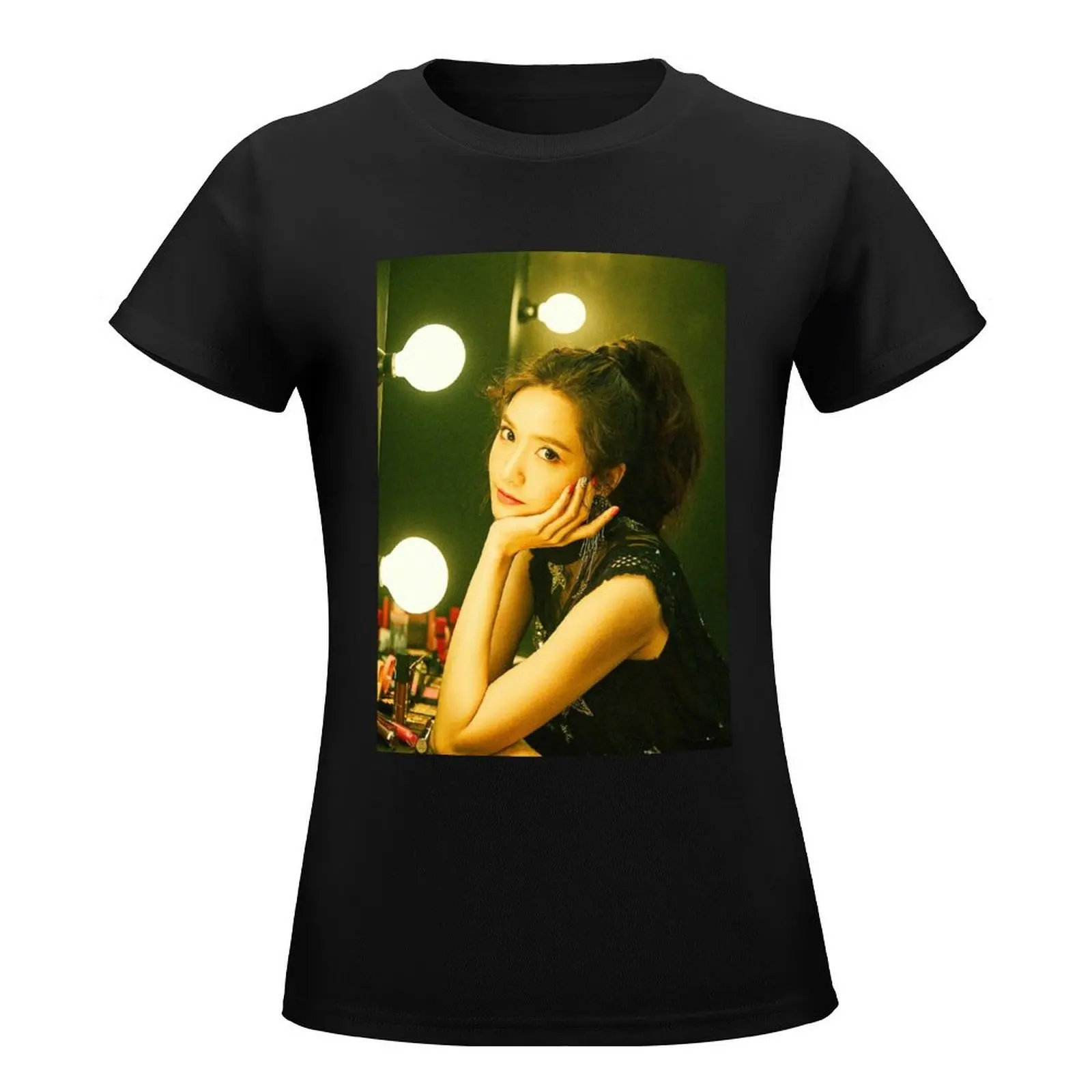 GIRLS GENERATION HOLIDAY NIGHT YOONA T-Shirt Female clothing graphics tees western t shirts for Women