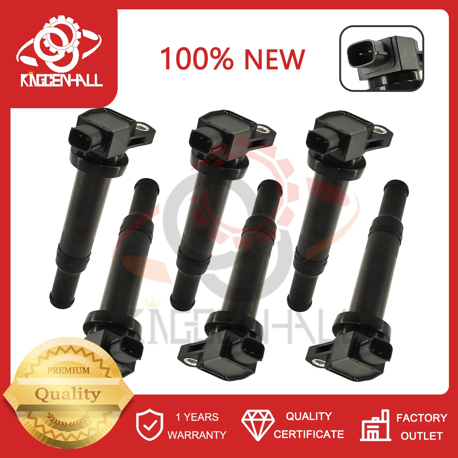 

4/6PCS Ignition Coil 27301-3E400 UF558 For Hyundai Santa Fe Kia Optima Rondo 2.4L 2.7L 2006-2010 27301 3E400 273013E400 5C1624