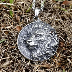 2022 New Design Stainless Steel Viking lion head Pendant For Men Women Drop shipping Gift for teen  free shipping