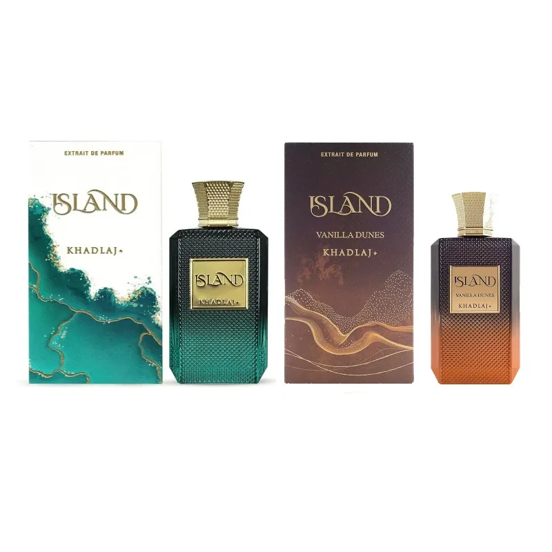 100ML Khadlaj Island Vanilla Eau De Parfum Long-lasting Fragrance Middle Eastern Unisex Perfume Middle Eastern Unisex Perfume