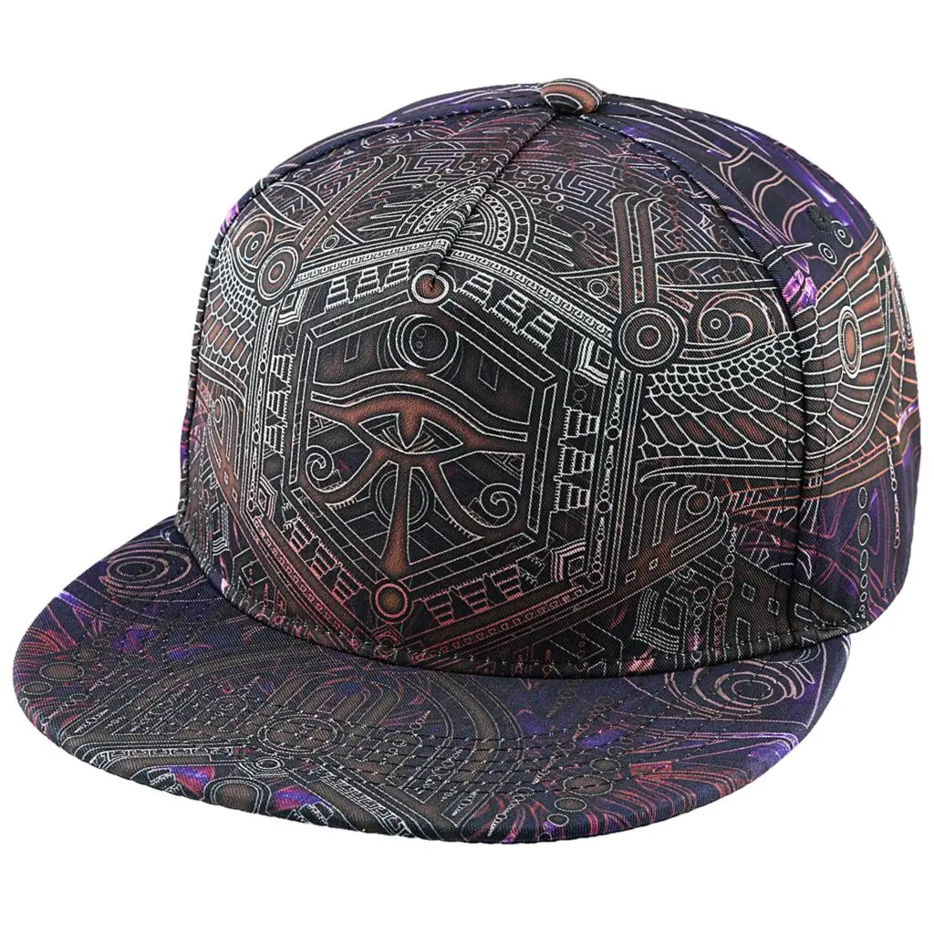 

Unisex Snapback Hats Adjustable Flat Brim Printed Baseball Caps Dancing Hip Hop Cap Outdoor Sports Hat