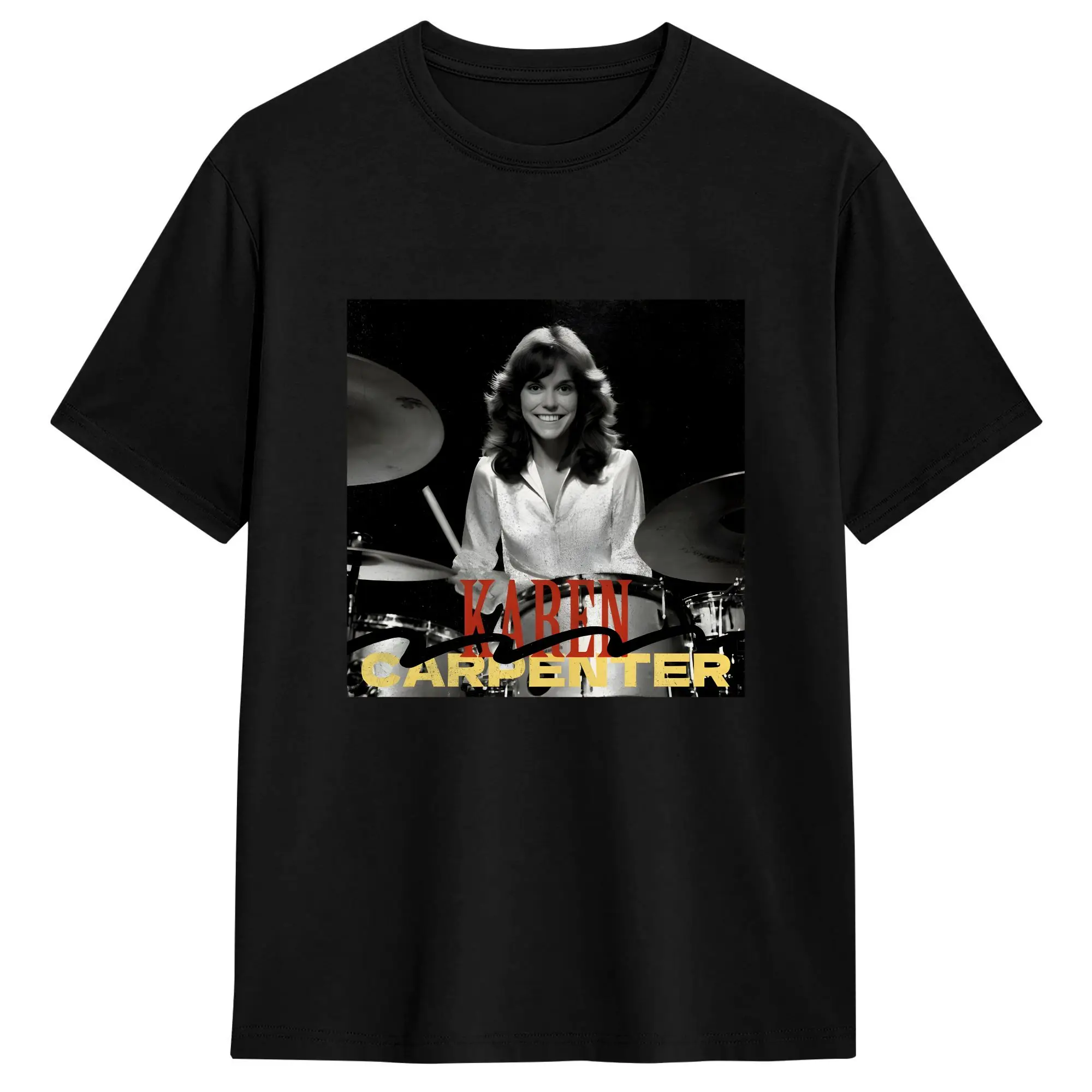 Streetwear T-Shirt Summer Karen Carpenter  Popular T-Shirts  100% Cotton Tshirt for Men Y2K Funny Big Size Short Sleeve Tees