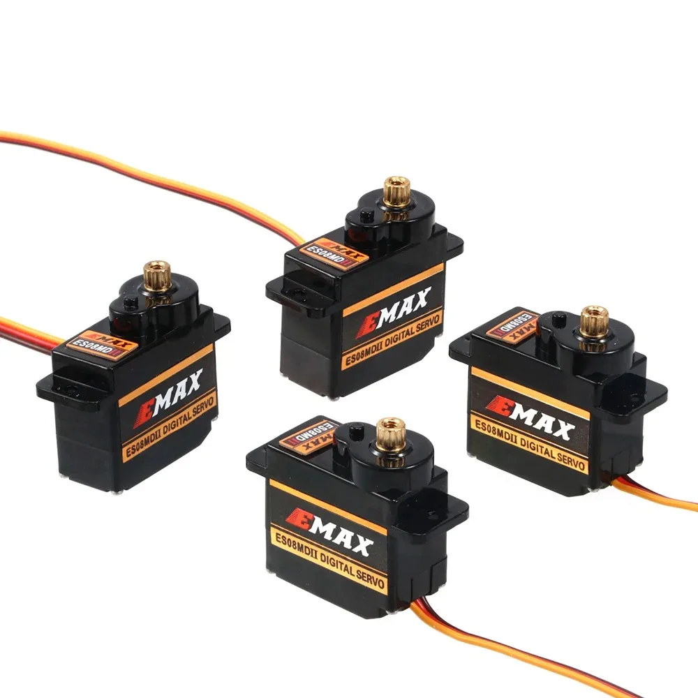 4/8 Pieces EMAX ES08MDII ES08MD II Metal GEAR Digital Servo up SG90 ES08A ES08MA MG90S TREX 450 For Rc Drone Accessories