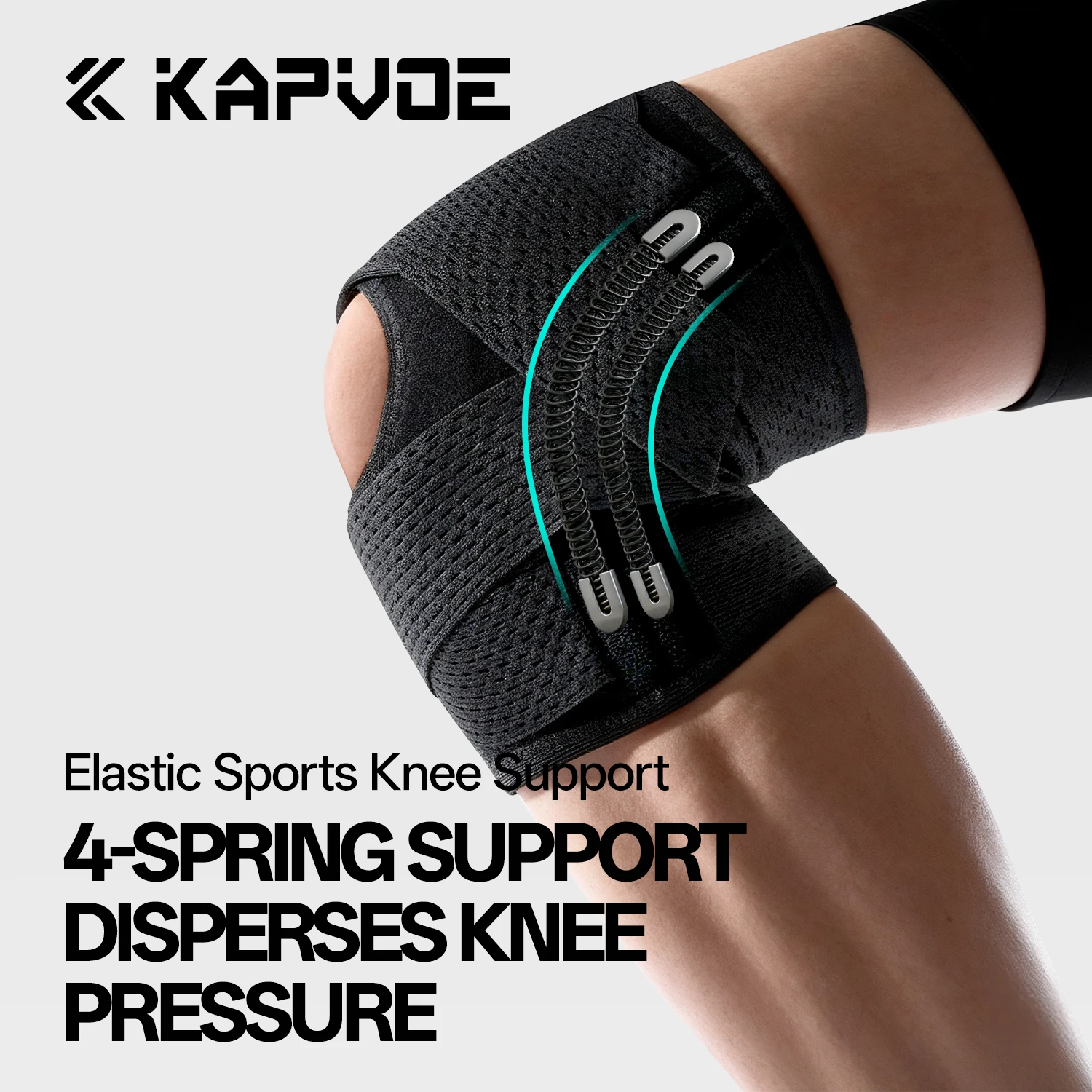 Kapvoe Knee Pads Sports Knee Brace Cycling Support Ligament Running Fitness Protection Tools Joint Pain Patella Protector Guard