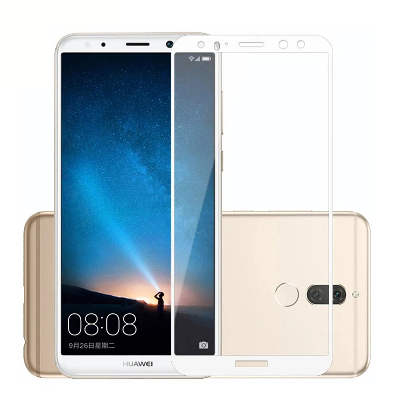 3PCS Full Glue 3D Tempered Glass For Huawei Mate 10 Lite Screen Protectors For REN-L01 L02 L03 L21 L23 Protective film