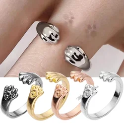 Cute Ring Cat Ear Finger Ring Animal Finger Open Design Adjustable Fashion Simple Ring for Women Girl Child Gift Jewelry Кольцо