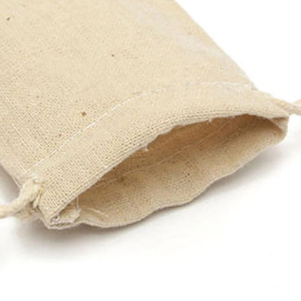 

50 Pcs Drawstring Bags Burlap Puzzle Durable Jewelry Storage Favors Convenient Pouches C y Gift Wedding Birthday Party