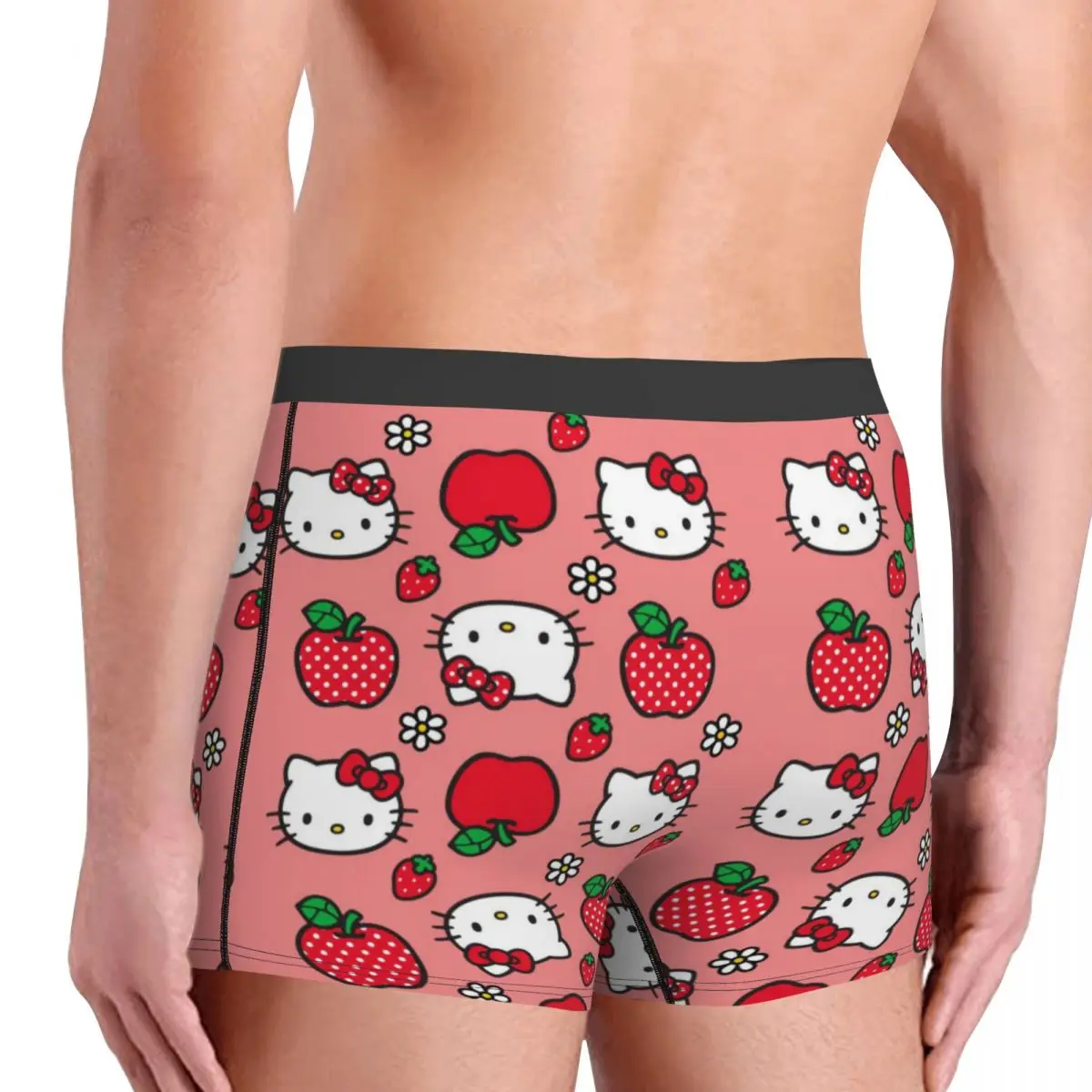 Cool Hello Kitty Boxers Shorts Panties Male Underpants Comfortable Kitty White Briefs Underwear