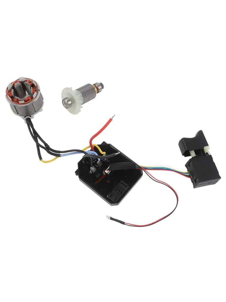 Electric Drill Parts Brushless Motor Assembly Electric Drill Switch Replacement Rotor Switch Metal Construction Robust Design