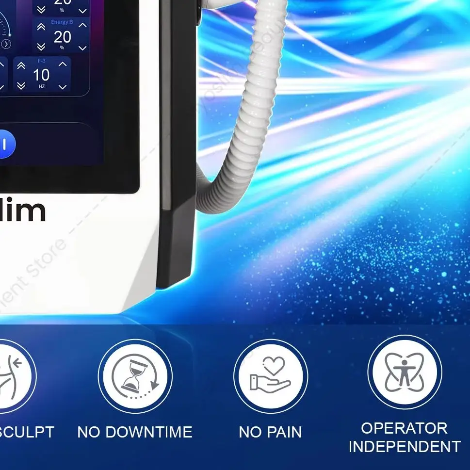 6500W EMS Body Shaping Machine Radio Frequency Slimming Whole Body Muscle Stimulation Electromagnetic Therapy New Model