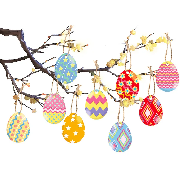 Novos ovos de páscoa coelho decoração pingente festivo fontes de festa