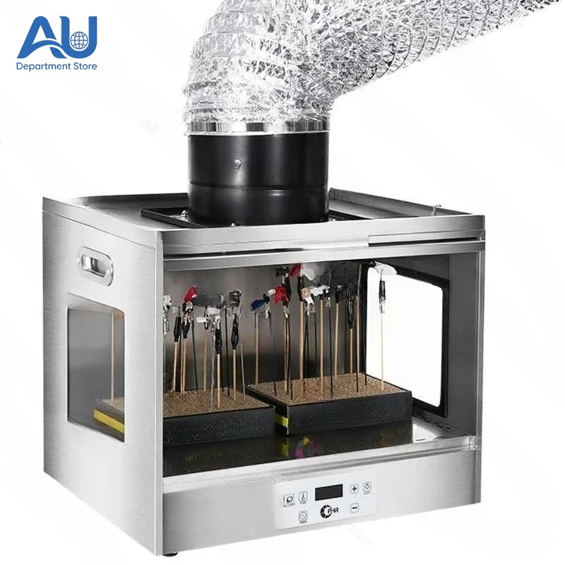 Model Paint Booth with Drying Function Spray Exhaust Box Dust-Proof Baking Chamber for Airbrush Painting
