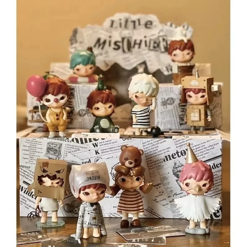 Original Hot Hirono Little Mischief Series Box Toys Doll Cute Anime Figure Desktop Ornaments Model Collection Birthday Gift