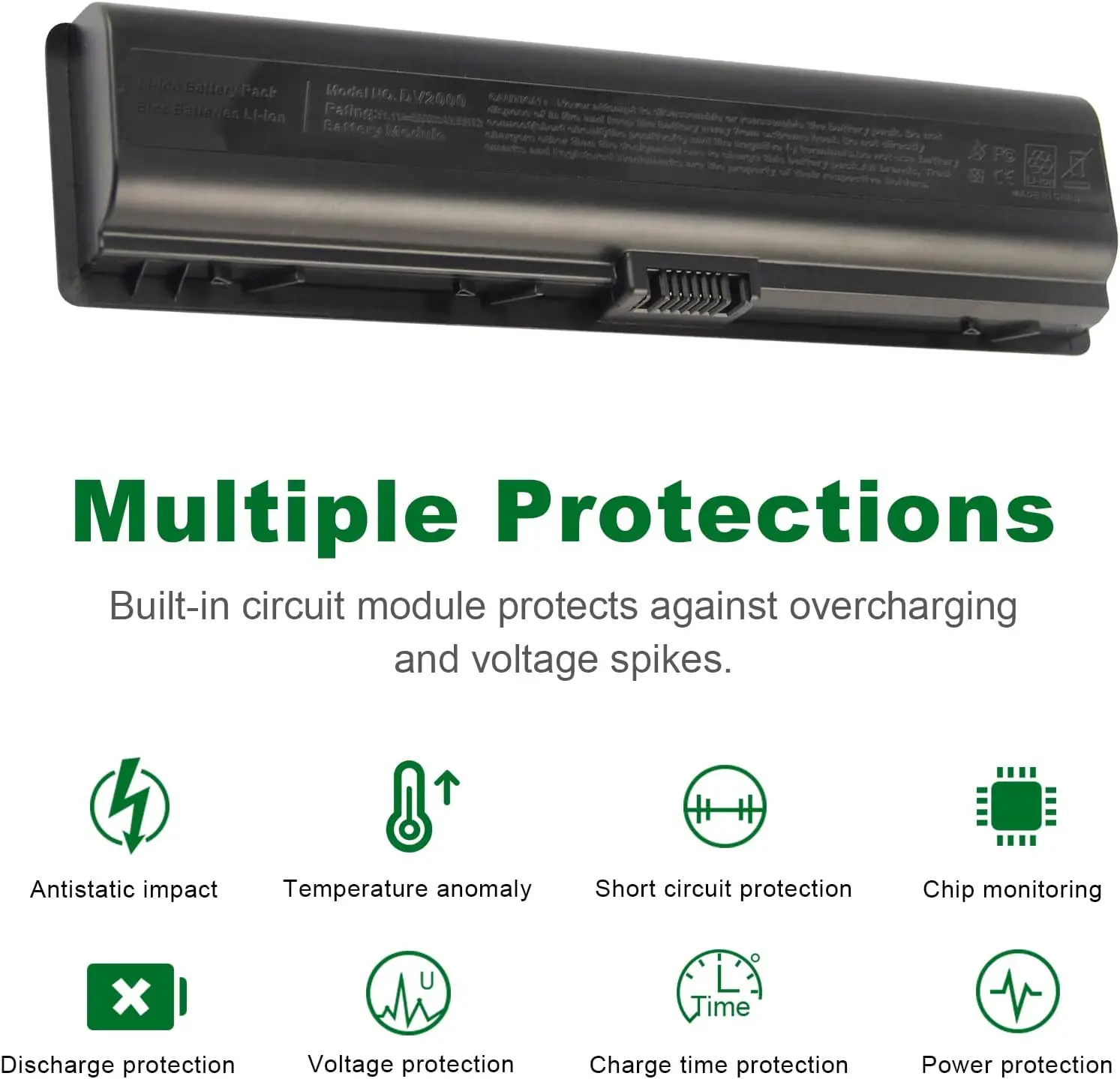 Laptop Battery for HP Pavilion DV2000 DV2100 dv2200 dv2400 dv6000 dv6100 dv6300 dv6500 dv6700 Compaq Presario C700 Battery