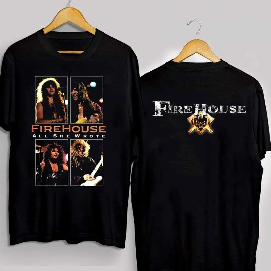 Rare Firehouse Music Band For Fans 2 Sides Unisex Shirt S4528 NEW LIMITED