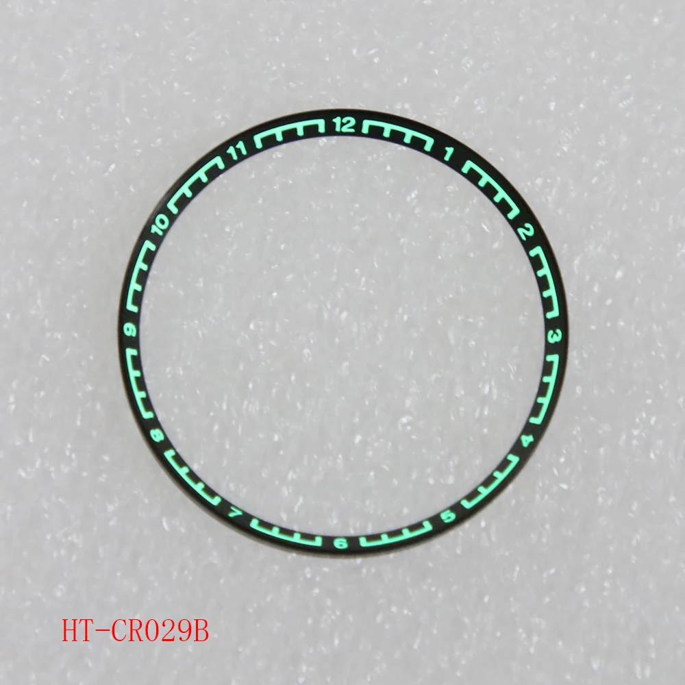 تصميم 12 ساعة 316L من الفولاذ المقاوم للصدأ SKX007 Super C1 حلقة فصل الساعة المضيئة باللون الأخضر