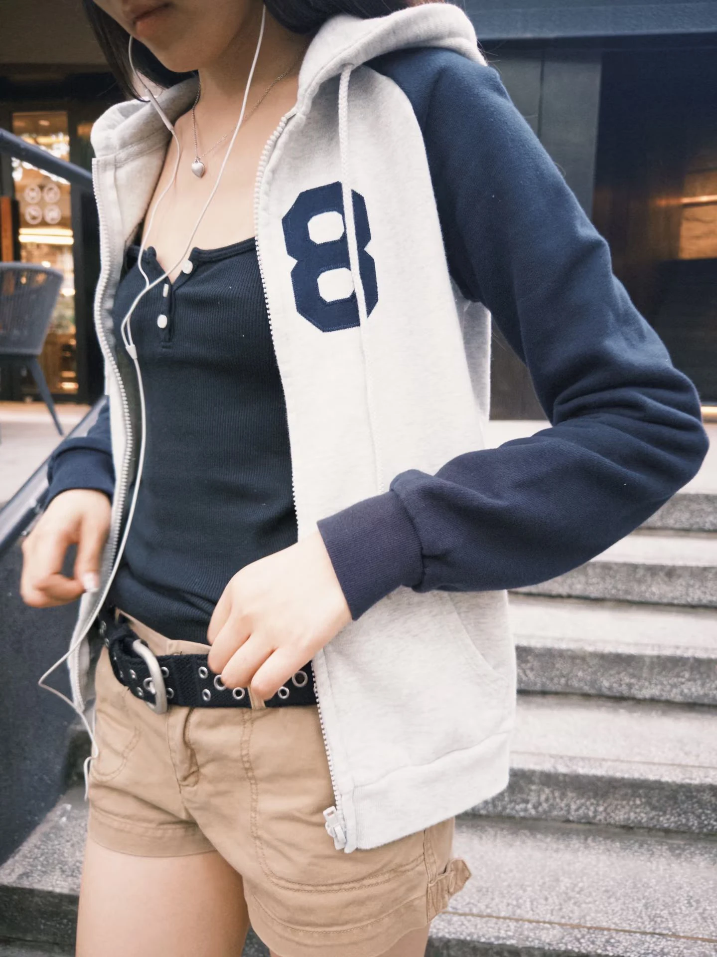 

28 Embroidery Zip-up Hoodie Woman Autumn Hooded Long Raglan sleeve Cotton Sweatshirts American Vintage Streetwear Hoodies New