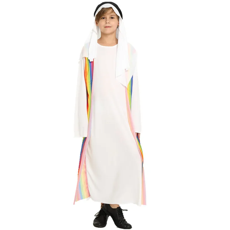Disfraz de pastor árabe masculino para niños, disfraz de Halloween, bata de Príncipe de Aladino de Dubái, disfraces de fiesta