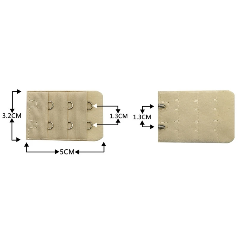 2 крючка, 3 ряда, удлинители для бюстгальтера, простая застежка, бюстгальтер, швейный инструмент, интимный аксессуар для беременных и послеродовых женщин