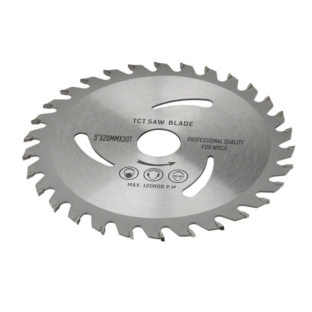 Lama per sega da 5 pollici 125mm TCT lama per sega circolare punta in metallo duro 30T taglio smerigliatrice disco strumento per la lavorazione del legno