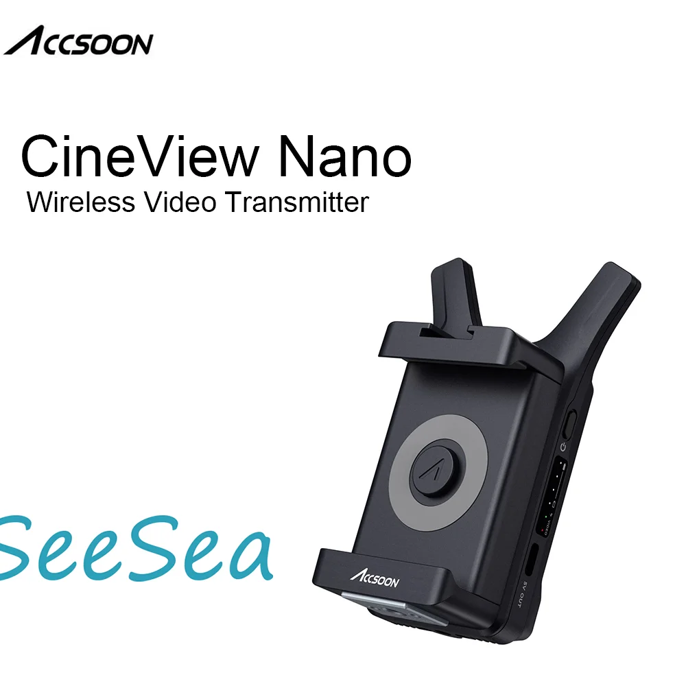 Accsoon Cineview Nano, диапазон 150 м, беспроводной видеопередатчик, задержка 60 мс, 5 ГГц, Wi-Fi для устройств Android IOS, DSLR/RS2, камера