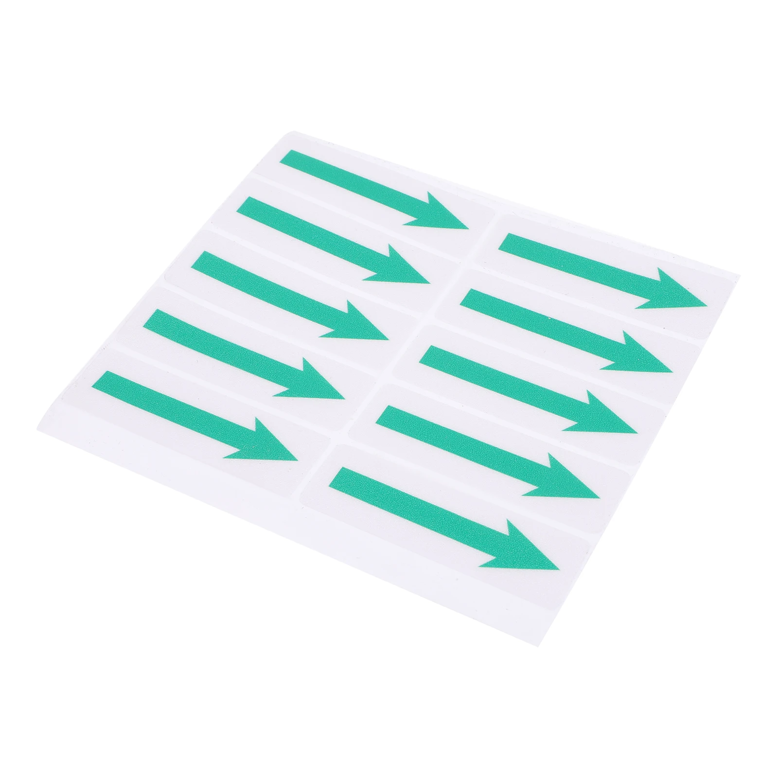 

10pcs Removable Waterproof Adhesive Sticker Multi-Use Floor Arrow Sign Sticker Long-Lasting Traffic Safety Arrow Marking