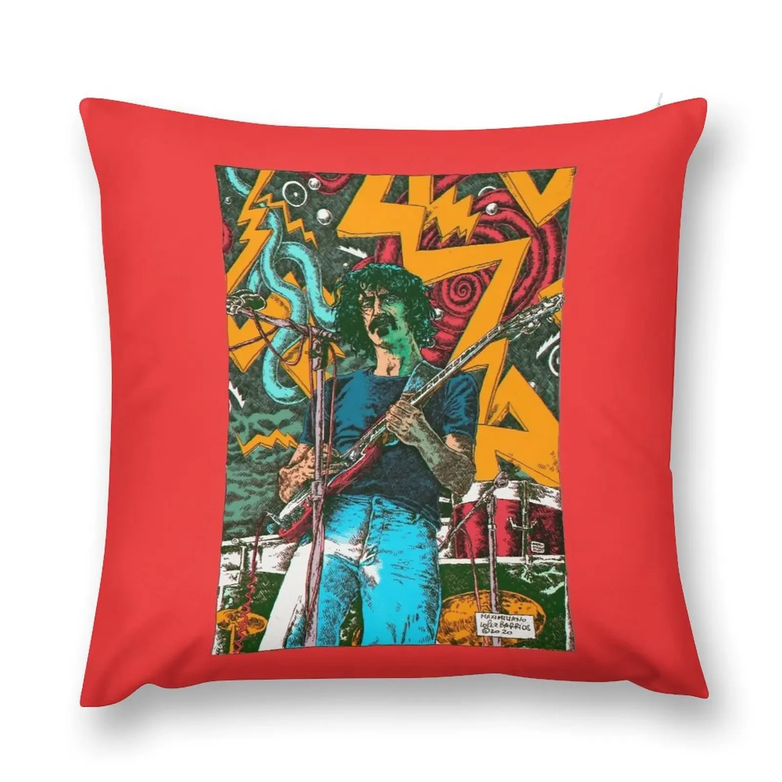 N°2, drawn by Maximiliano Lopez Barrios Throw Pillow autumn decoration covers for pillows New year pillow