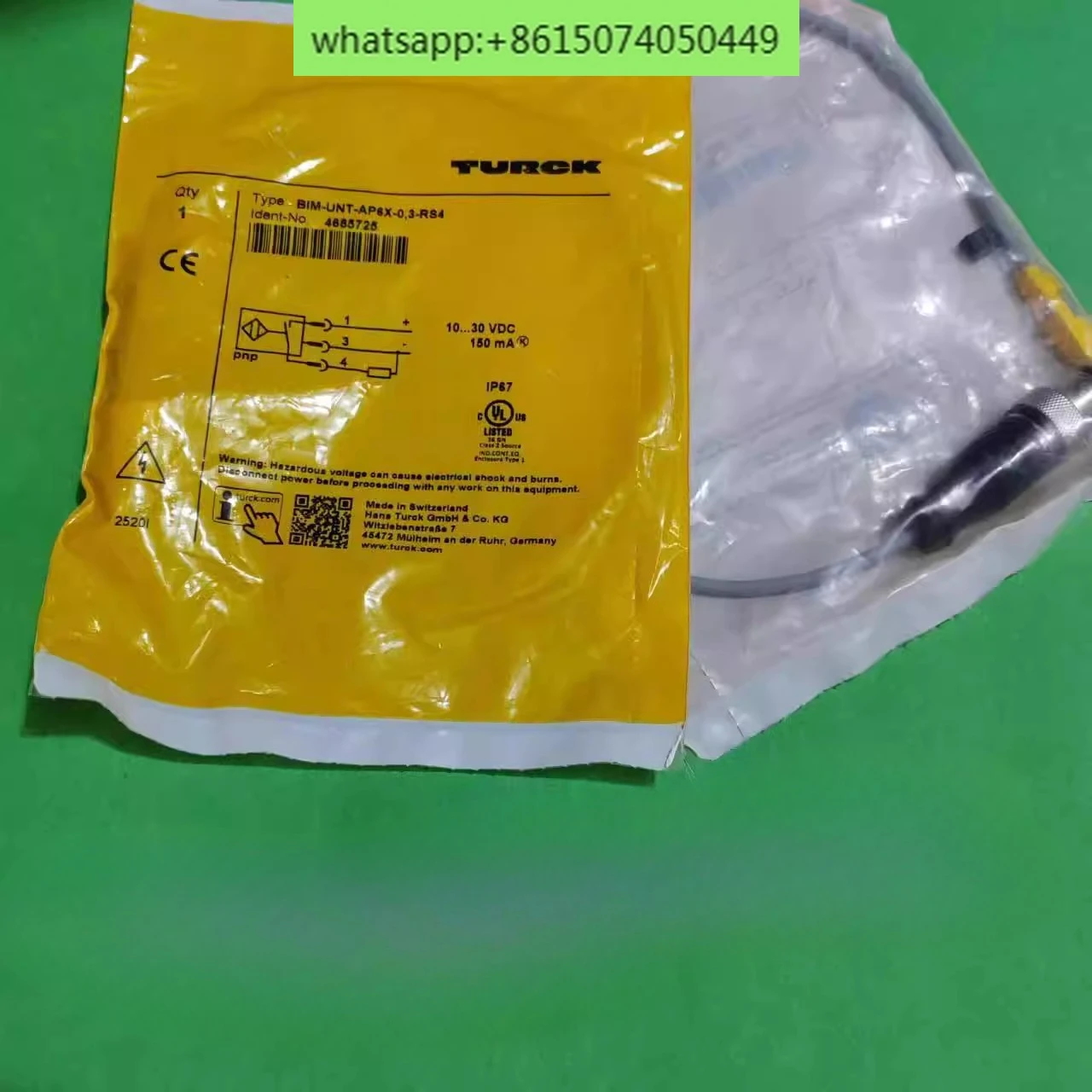 

Оригинальный датчик Turck BIM-UNT-AP6X-0.3-RS4, магнитный переключатель 4685725