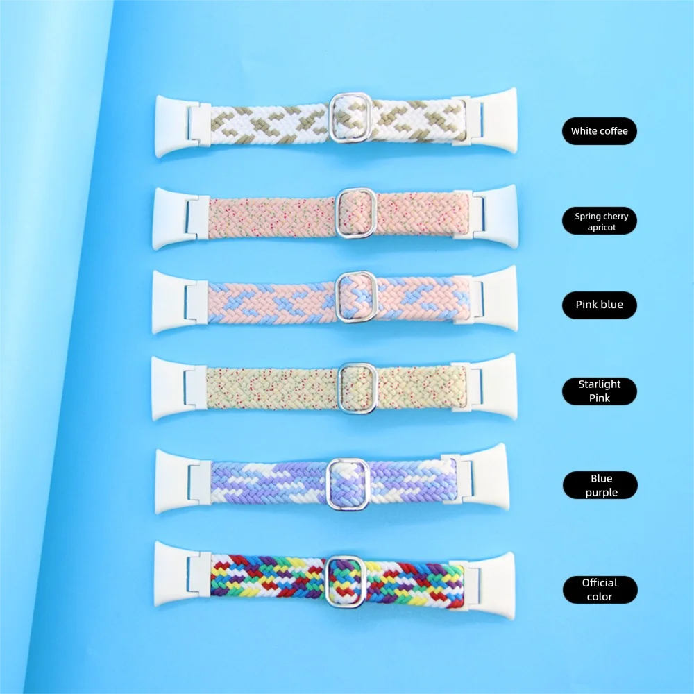 Zurück Geflochtene Slide Schnalle Strap Für Xiaomi Band 7Pro Quick Release Atmungsaktive Nylon Ersatz Einstellbare Armband Unisex