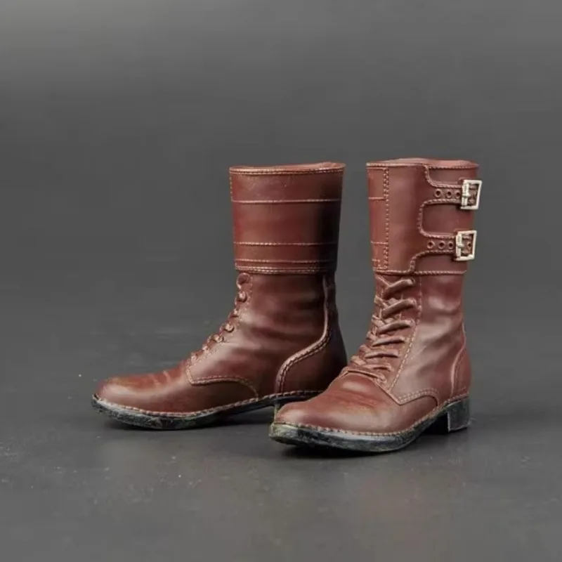 Botas de combate M43 del ejército de EE. UU. de la Segunda Guerra Mundial, soldado a escala 1/6, zapatos huecos, modelo para figura de acción masculina de 12 pulgadas, cuerpo, muñeca, juguetes, exhibición
