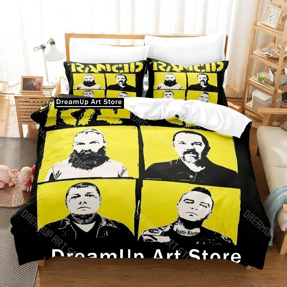 3D Printed Rancid Band Bedding Set for Boys Girls Duvet Cover Pillowcase Included Twin Queen King Full Single Double Sizes
