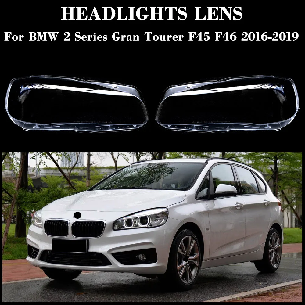 

Car Accessories Headlight Shell Headlamp Lampshade Cover Lens Plexiglass For BMW 2 Series Gran Turism F45/46 2016 2017 2018 2019