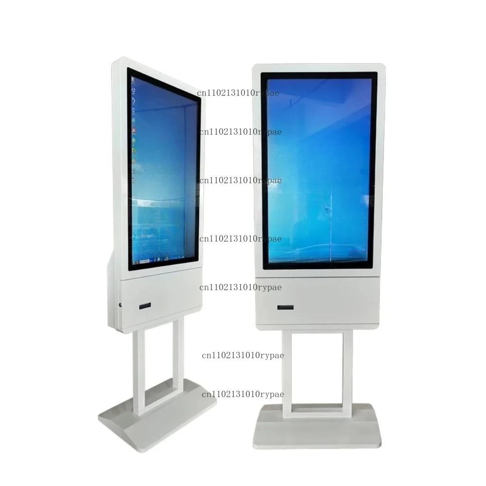 32 Inch Self Service Ordering Kiosk Payment Machine Kiosk with Barcode Scanner and Receipt Printing for Gas Station/Toll Station