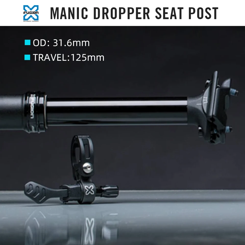 X-fusion Manic MTB Dropper Seatpost 31.6MM 125mm Internel Cable
