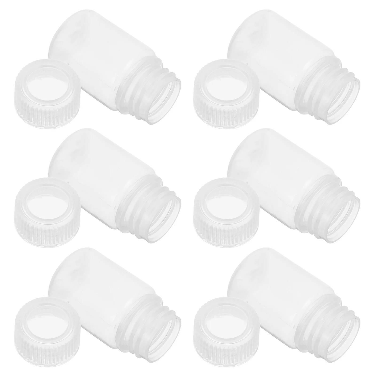 

6pcs Reagent Bottles 30Ml Pp Wide Mouth Leak-Proof Laboratory Sample Containers For Chemical Storage Empty Bottles