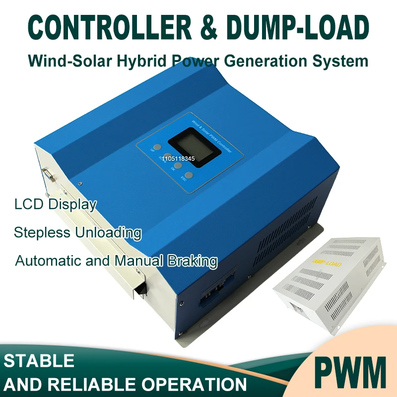 

10KW 25KW Wind Solar Charge Controller Hybrid 100A 80A 60A Charging Regulator For 12V/24V/36V/48V/72V/220V/230V Battery Charger