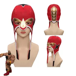 Game Street Fighter 6 (SF) Zangief Cosplay Mask Hat Cap Halloween Carnival Costume Accessories Fancy Props For Adult Men