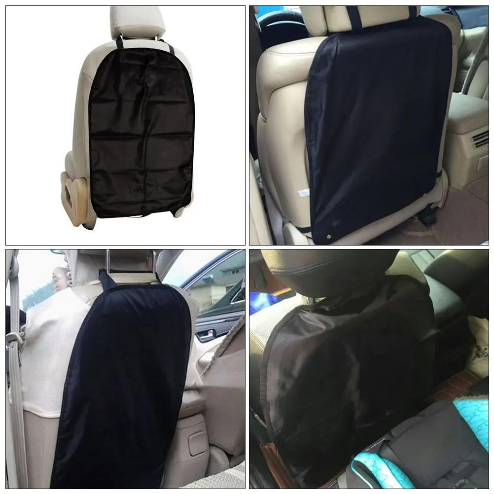 

2pcs Kids Car Seat Back Protector Kick Mats Oxford Cloth Waterproof Easy Installation Universal Fit Child Seat Cover