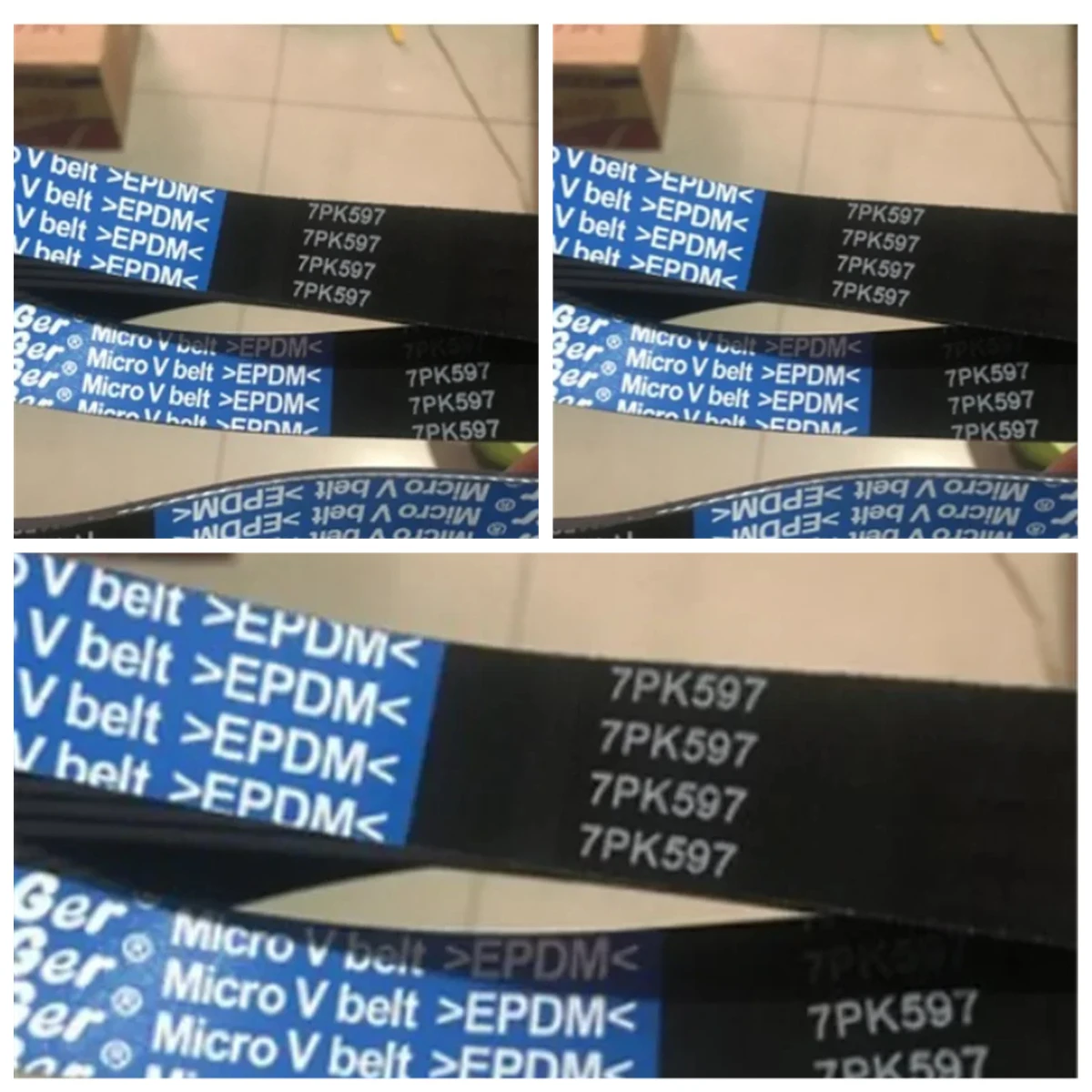 1pcs  Drive belt of micro tillage ripper 7PK597 10PK597