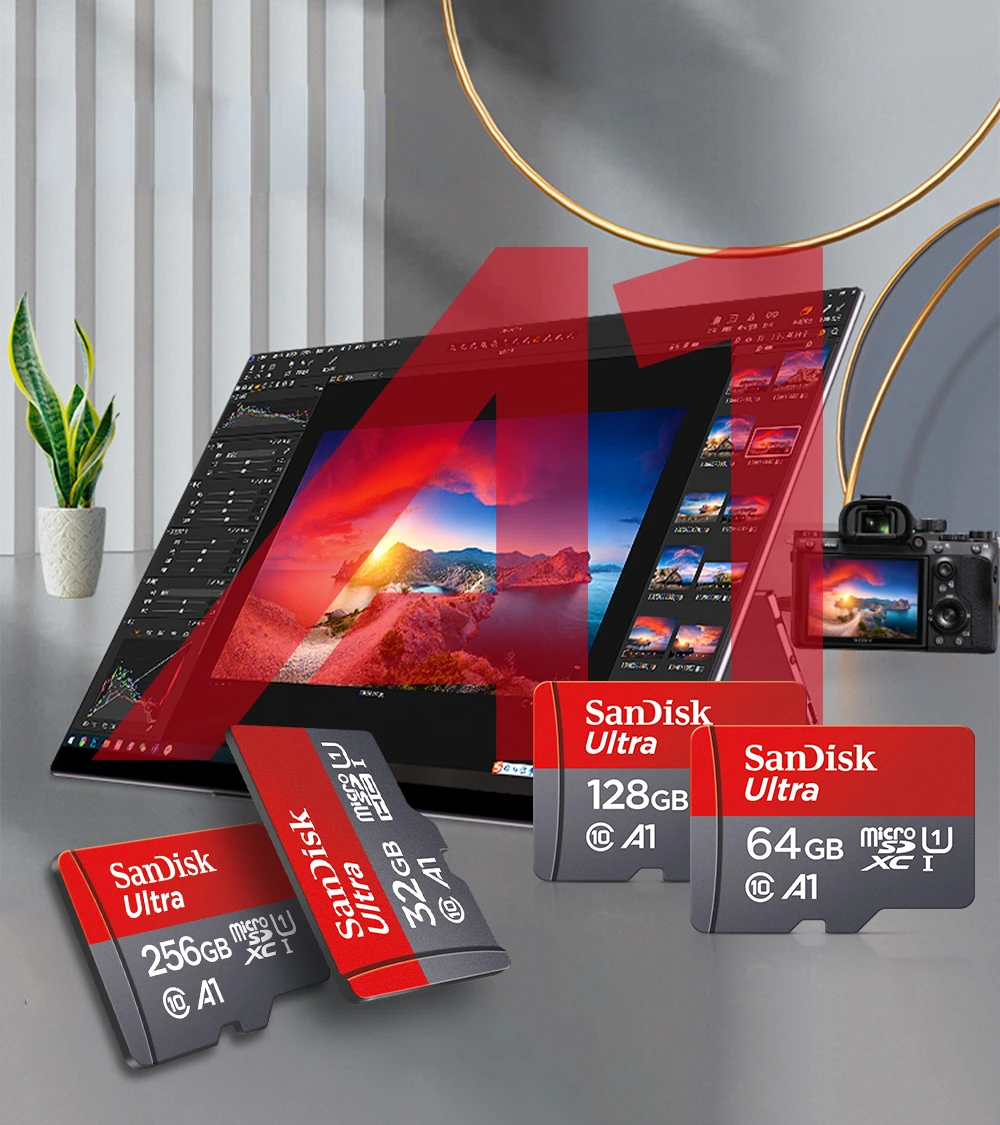 VANTRUE 512GB Scheda di memoria microSD, UHS-I U3 4 K, con adattatore