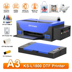 A3 L1800 DTF Printer with DTF Curing Oven T-shirt Printing Machine A3 L1800 R1390 DTF Transfer Printer Direct Transfer Printer