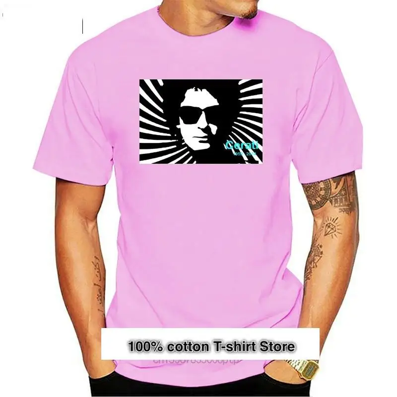 Gustavo Cerati-Camiseta para hombre, prenda de vestir, de manga corta, con estampado de Gustavo Cerati, Soda Estereo