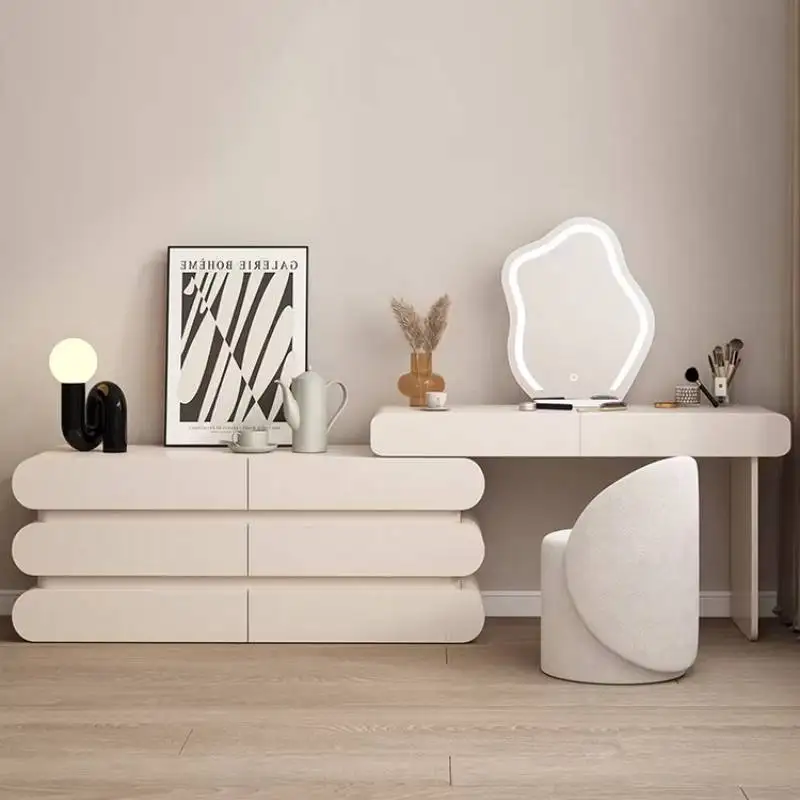 

Туалетный столик для дома с ящиками и полками, современный угловой, для макияжа, мебель для комнаты, туалетный столик для косметики